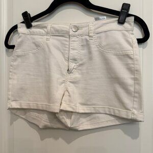 Divided White Womens Short